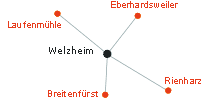 Anfahrtskizze Gerosa Welzheim Bahnhofstraße 100 bei Google-Map
